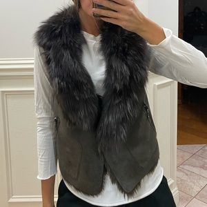 Faux fur vest